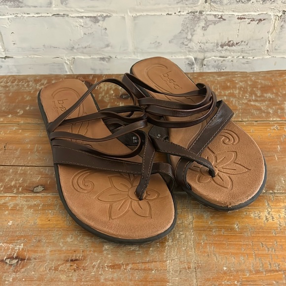 B.O.C. Born Concept Women's Strappy Boho Comfort Sandals Brown Size 8M - Picture 1 of 8